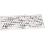 Clavier CHERRY KC 1000 - Filaire - AZERTY - LPK - Connexion Plus & Play - Port USB - Blanc