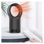 DANYIN Fan Heater Space Heater Portable Fast And Quiet Electric Portable Heater Heat Conduction Air Cooler Slim Fan Heating for Home Office Heaters Home Low Energy (Color : Black British Plug)