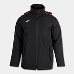 Joma 3XS Anorak Trivor Mixte, Noir-Rouge, XXXS