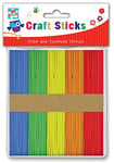 Anker Kids Create Bâtonnets Arts et Crafts, Clip en Plastique, Couleurs Assorties, Lot de 100