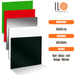 Ilo Technology - Radiateur électrique plat panneau rayonnant en verre 60x60 cm - 400W Couleur - Noir, Thermostat - non