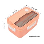 (Pink)Bento Box Heat Resistant Bento Lunch Box Bento Box Bento Lunch Box