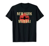 Mumbai INDIA New York City Flight Vintage Aircraft T-Shirt