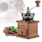 Catch Drawer Manual Coffee Grinder Wooden Coffee Grinding Machine  Grain