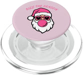 Christmas Santa Pink Rizz The Season Pink Gum PopSockets PopGrip for MagSafe