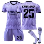 22 Real Madrid tröja Away NO.25 Camavinga set - Perfet #28