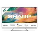 Sharp 4T-C55EQ4KM2AG 55" 4K UHD Frameless Quantum Dot Android TV