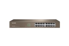 Tenda 16-port Gigabit Ethernet Switch Non-géré Bleu