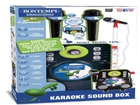Bontempi Karaoke Sound box with 2 singalong microphone, Karaokeset för barn, 3 År, AA, Multifärg