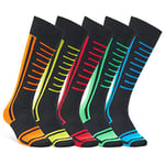 CityComfort Chaussettes de Ski Homme Unisexe Multipack 39-45 (as4, numeric, numeric_39, numeric_45, regular, regular, Multi - Lot de 5, 39-45)