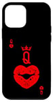 iPhone 12 mini Queen Of Hearts Card Valentine Lips. Valentine Kisses Case