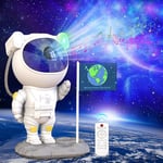 Astronaute Projecteur Ciel Etoile, Veilleuse Enfant avec Enceinte Bluetooth, Projecteur Galaxie avec Étoile/Nébuleuse/Minuterie/Télécommande, Lampe Etoile Projecteur pour Enfant Plafond Chambre Bébé