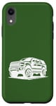 Coque pour iPhone XR #snirt Coque de protection à capuche pour véhicule tout-terrain Motif SUV