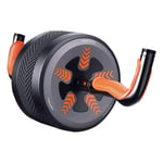 YIBOKANG Ab Roller Wheel Roller Kettlebell Rebounding Abdominal Wheel Home Abdominal Exercise Equipment (Color : Orange)