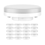 20x ampoules LED GX53, blanc chaud (2700 K), 6,3 W, 541lm, variateur à 3