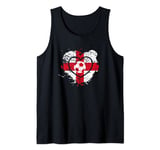 I love England, I love football - England football Tank Top