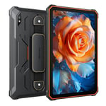 Blackview Active 8 - Tablette Robuste - Écran 10,36" - Réseau 4G - Double Sim - 6 Go RAM + 128 Go ROM - Unisoc T616 - Charge Rapide - Caméras 16MP + 13MP - Orange