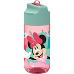 p:os 35607-Gourde Disney Minnie Mouse pour Enfants, Bouteille d'eau avec Paille intégrée, contenance env. 360 ML, Anti-Fuite, pour l'école, Le Sport et Les Loisirs, 35607, Multicolor