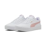 PUMA Femme Carina 3.0 Basket, White-Rose Quartz Gold, 42.5 EU