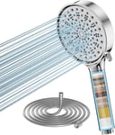 Hard  Water  Filter  Shower  Head  and  Hose  with  20  Stage  Filter ,  6  Spra