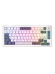 Royal Kludge RKH81 RGB mechanical keyboard Sky cyan switch (white) - Pelinäppäimistö - Valkoinen