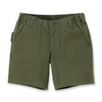 Carhartt afslappet pasform lærred arbejdsshorts, Dame, Basil, W12/REG