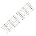 Bande de rétroéclairage LED Samsung, UN50TU7000F, UN50TU6900, UE50TU7072, UE50TU7072U, 6 pièces ""Nipseyteko