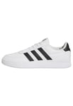 adidas Homme Breaknet 2.0 Shoes, Cloud White / Core Black / Cloud White, 42 2/3