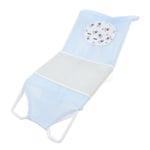 (SkyBlue)Newborn Bath Support Net Baby Mesh Bath Cushion Cute Slip Resistant