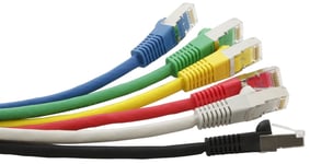 Cat6a 15m Grey Ethernet Cable Patch Leads - SSTP LSOH Booted RJ45