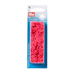 Prym 393133 Non-Sewing Popper Colour Snaps Round 12.4 mm Raspberry Plastic 12.4 mm, PRYM_393133-1