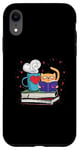 iPhone XR Kittens Cats Tea and Books Reading For Reader Case