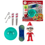 The Elf on the Shelf Mini Action Figure Toy Playpack (Snow Sports Edition) - Includes 1 Action Figure and 7 Accessory Props for your Scout Elf to Slay the Slopes with Skis, Snowboard and Sled