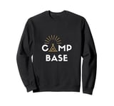 Base camp tent camping side Sweatshirt