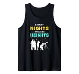 Stary Nights Endless Height Astronomy Funny Stargazing Tank Top