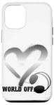 Coque pour iPhone 12/12 Pro Casque Musique Coeur Techno House Amour