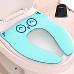 Gimars Reducteur Toilette Enfant, Rehausseur Toilette Enfant Pliable, Pot Enfant Bébé Voyage Adaptateur WC de Toilettes avec 6 Coussinets en Silicone Antidérapants, Sac de Transport Gratuit