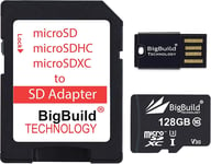 128 Go 100 Mo/s Ultra Rapide microSD Carte mémoire pour Mobile de Wiko Y60, Wiko Y80, Classe 10 U3 V30