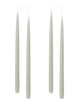 Kunstindustrien Hand Dipped Candles, 4 Pack Grön