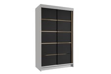 Narbonne Garderobe 100x200 cm - Svart/Hvit Garderober & garderobesystem Hvit