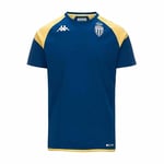 Kappa Ayba 7 AS Monaco 23-24, T-shirt, Blue/Yellow, M, Men