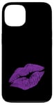 iPhone 13 Purple Kissing Lipstick | Perfect 80s Party Design Case