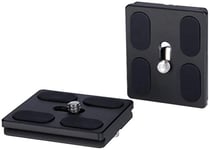 Rollei Camera Quick Release Plate I 2 Pieces I Metallic Black I Arca-Swiss compatible I Fitting to Lion Rock Traveler
