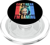 Funny Gamer Headset Gaming Can't Hear You I'm Gaming PopSockets PopGrip for MagSafe