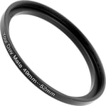 Step Up Ring, Ø 49 à 52 mm de diamètre, Compatible avec Les objectifs de Fabricants tels Que Canon, Sony, Nikon, Fujifilm, Adaptateur de Filtre pour Objectif d'appareil Photo, Step-up Rings.[G1297]