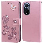 Coque pour Huawei Nova 9/Honor 50 Housse,Fonction de Support,Fente pour Carte,Silicone TPU,Flip Étui Case pour Huawei Nova 9(6.57")