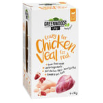 Greenwoods Joy Crazy for Chicken. Veal for real – kanafilee ja vasikka 24 x 85 g