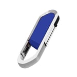 Clé Usb 2.0 haute vitesse pour PC,support à mémoire de 4GB 32GB 16GB 64gb 128GB,équipement de stockage en métal,porte-clés - Type [Blue USB 2.0]-128 Go