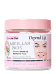 Micellar Make-Up Rem.pads 60Psc Se/No/Dk/Fi Sminkborttagning Makeup Remover Nude Depend Cosmetic