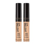 Rimmel Lasting Matte Concealer Full Coverage - 015 True Ivory x2